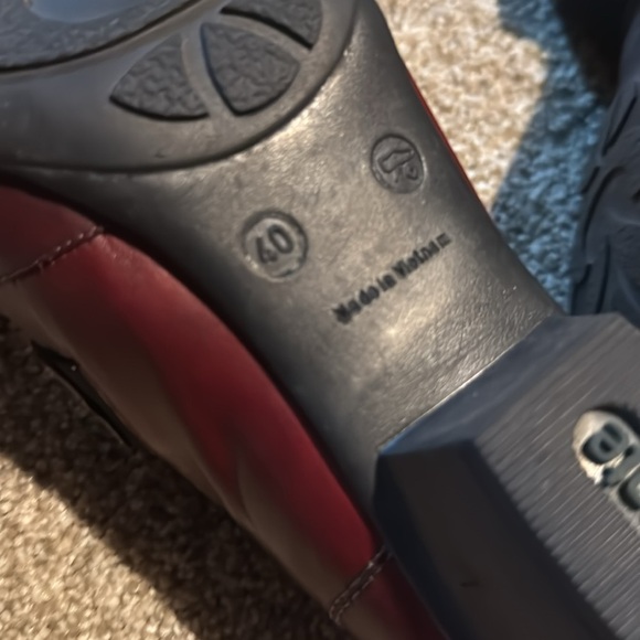 Remonte Leather Ankle Booties size EU 40 US 9.5 Artsy Slip-On Colorblock Casual - Picture 12 of 14